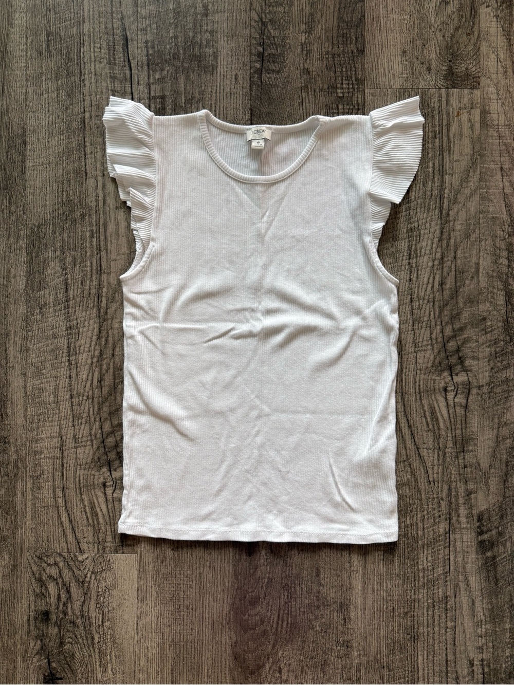 J crew women’s flutter sleeve knit top like new size small